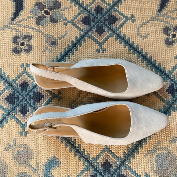 Naturalizer Block Heel Slingback Lesley NIB Ocean Air Light Blue - Picture 5 of 9